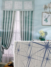 Linen/polyester Drapes and Curtains capable of purifying air 